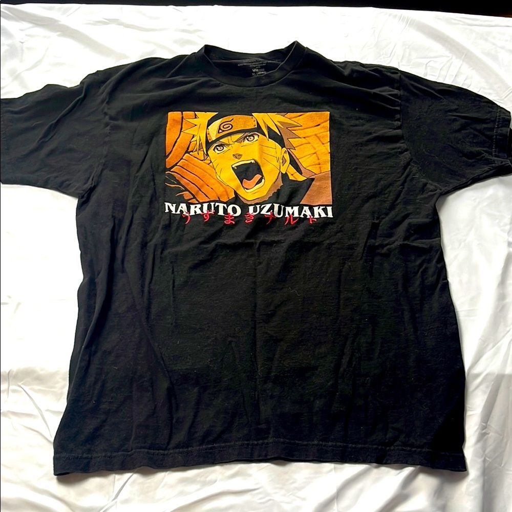Naruto Uzumaki Black Graphic T-Shirt